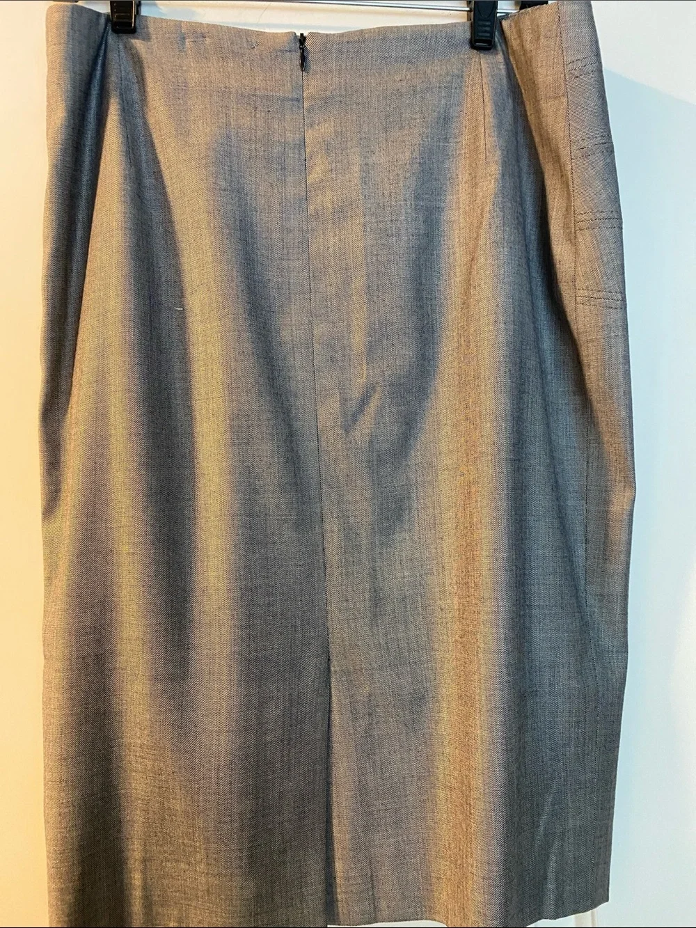 Escada New Virgin Wool Stretch Detailed Timeless Skirt NWOT